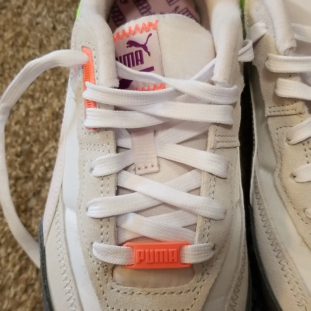 PUMA Blacktop Rider 'Cool Dark Grey Lime' Womens 8.5